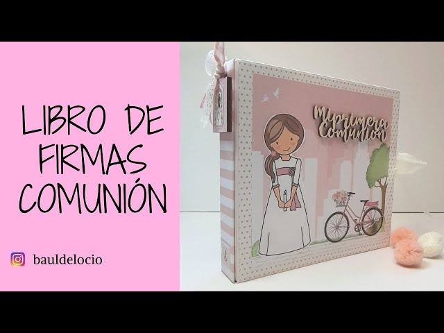 Libro de firmas de comunión niña - Caritina et Cétera