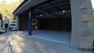 Epoxy Flake Floor Time Lapse - Envirocoat Concrete Coatings