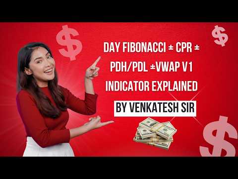 Day Fibonacci + CPR + PDH/PDL +VWAP V1 Indicator Explained | By Venkatesh Sir |Helping Tamil Traders