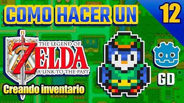 Como hacer un:  Zelda A link To The Past! con Godot 4 GDScript | #12 Inventario interactivo!