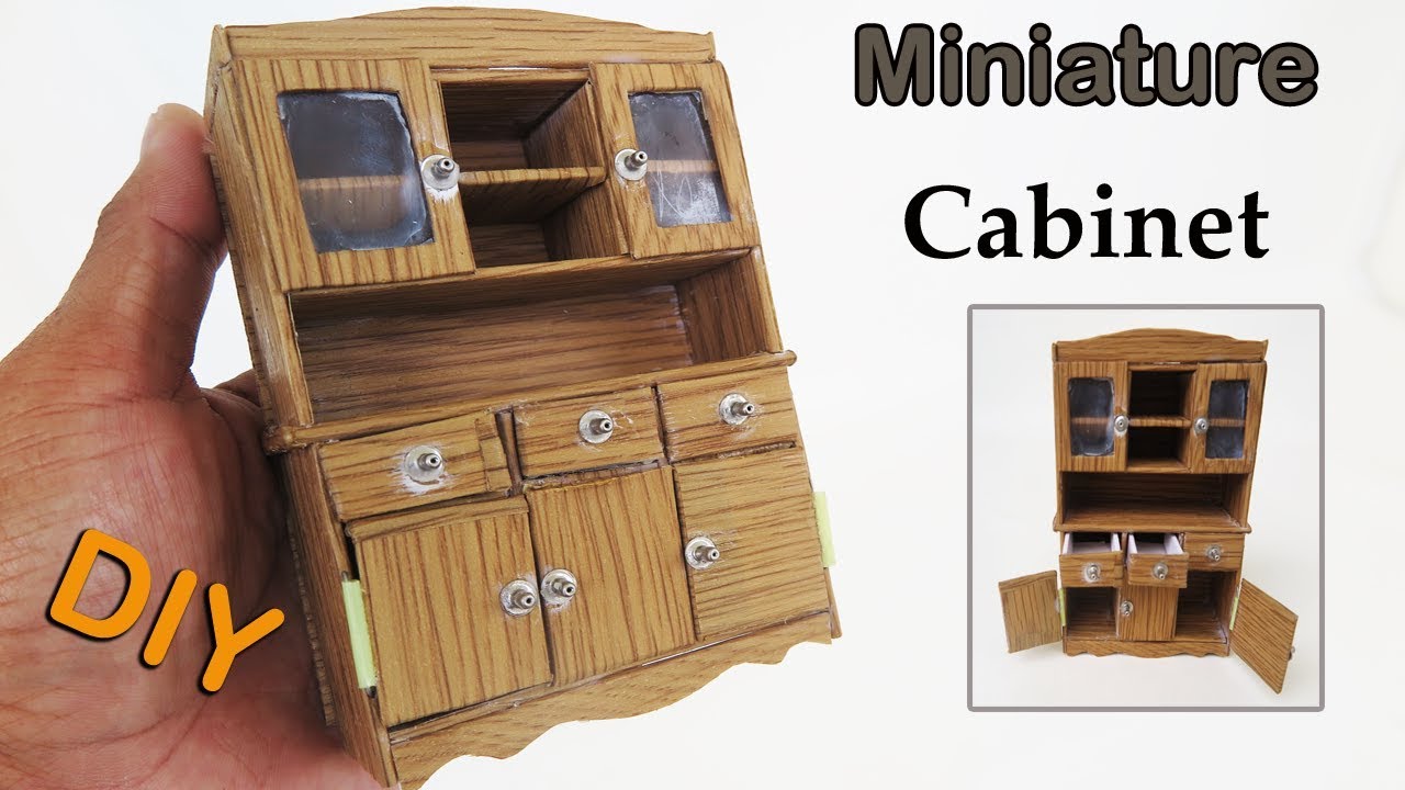 How To Make a Beautiful Miniature Cabinet look like ...