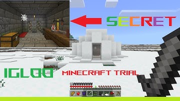 I found unbelievable secret in Igloo. (Minecraft Trial)