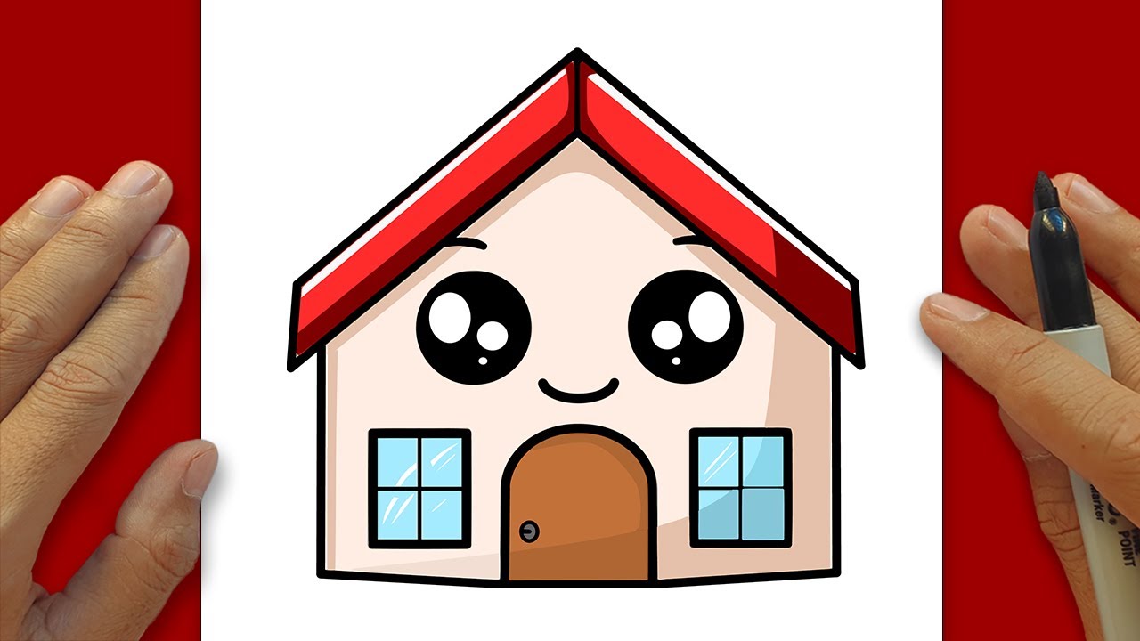 How to Draw a HOUSE Step By Step 🏠 – Simple Line Art | Easy Lines Drawing