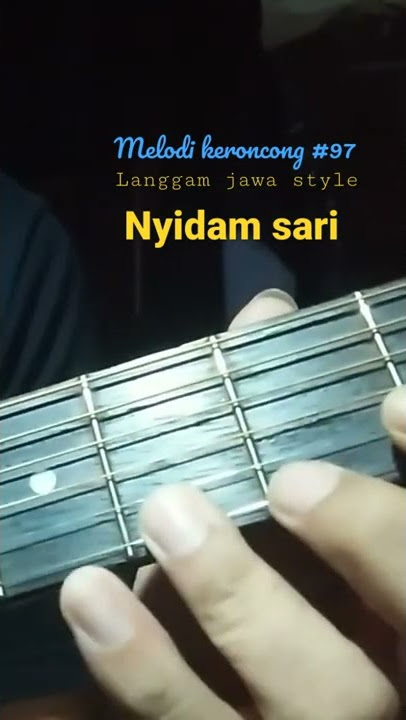 Melodi keroncong #96 Langgam Jawa style #keroncong #gitarkeroncong