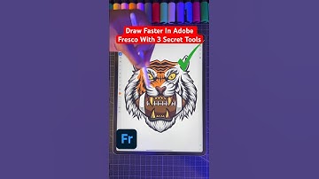 This Secret Tool Helps You Design Faster! 😍 Adobe Fresco  #art #drawing #shorts