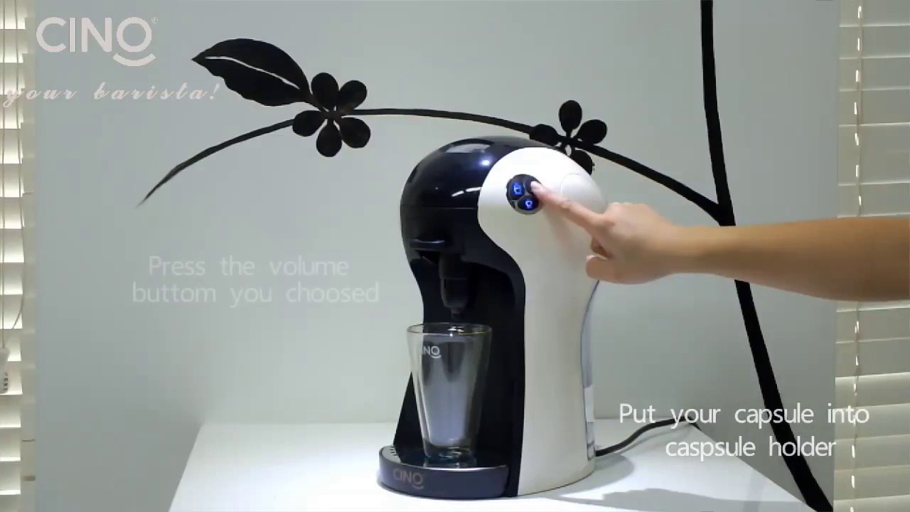 Machine à café à capsules CINO KUP - YouTube