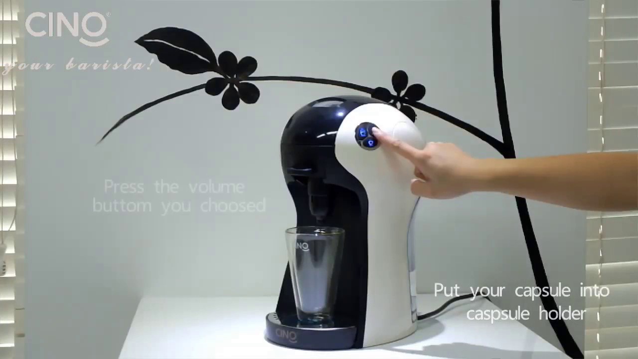 CINO Kapselkaffeemaschine KUP - YouTube