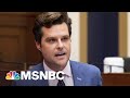 Gaetz Defiantly Pointing Fingers Amid DOJ Investigation | All In | MSNBC