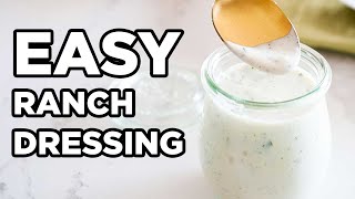Homemade Ranch Dressing  | Easy Salad Dressings by MOMables