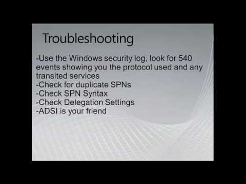 Kerberos Troubleshooting