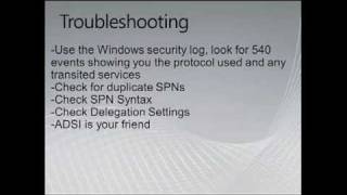 Kerberos Troubleshooting