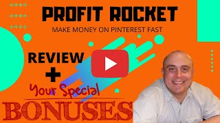 Profit Rocket Review! Demo &amp; Bonuses! (How To Make Money On Pinterest in 2021)