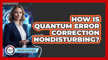 How Is Quantum Error Correction Nondisturbing?