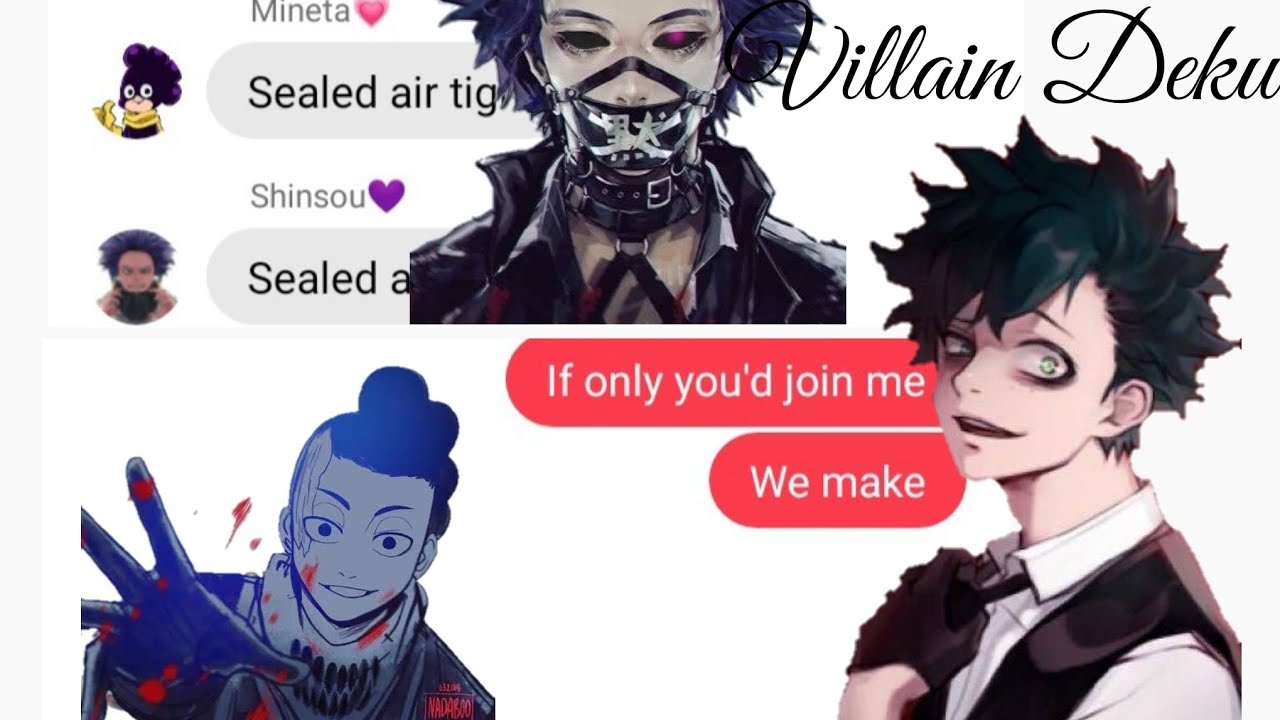 Villain Shinsou and Mineta?!  || One Hell of a Team lyric prank (or not) || BNHA/MHA Text Part 3
