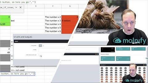 How to change outputs and UI-cells | Molnify