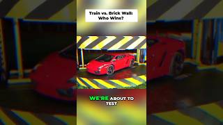 100 Ton train vs Giant Brick wall-who wins?
