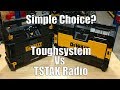 DEWALT TSTAK Radio vs Toughsystem Radio | What Radio Fits Your Listening Style Best DEWALT TSTAK Radio vs Toughsystem Radio | What Radio Fits Your Listening Style Best