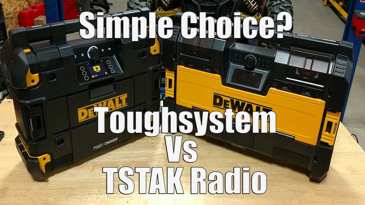 Transparent violence emulsion DEWALT TSTAK Radio vs Toughsystem Radio | What Radio Fits Your Listening  Style Best - YouTube