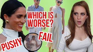 BOSSY, AWKWARD & MESSY? MEGHAN MARKLE AT PRINCE HARRY'S POLO #meghanmarkle #princeharry #fails