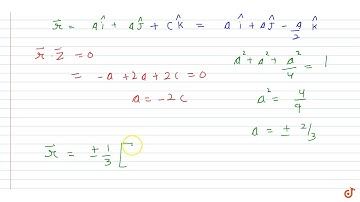 The units vectors orthogonal to the vector  `- hat i + 2hat j + 2hat k` and making equal angles...