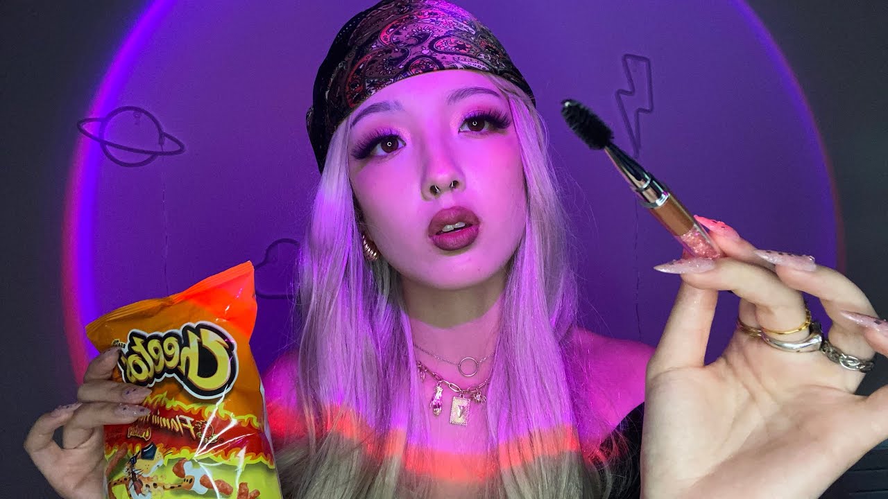 ASMR Hot Cheeto Girl Does Your Makeup At A Sleepover WLW Face asmr-hot-cheeto-girl-does-your-makeup-at-a-sleepover-wlw-face