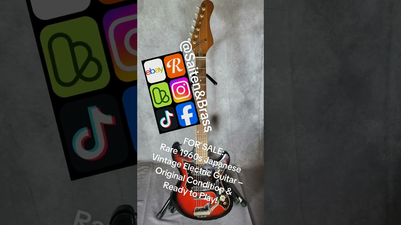 Rare 1960s Japan Vintage Electric Guitar #vintageguitar