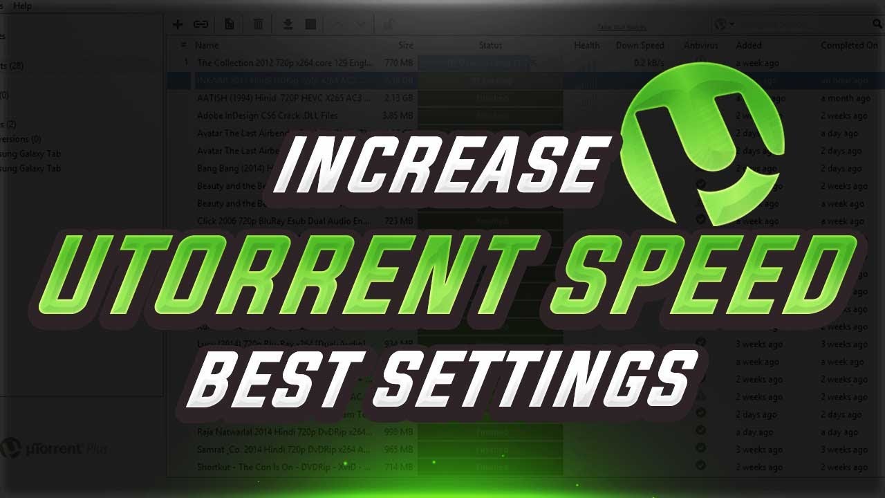 how to speed up utorrent download