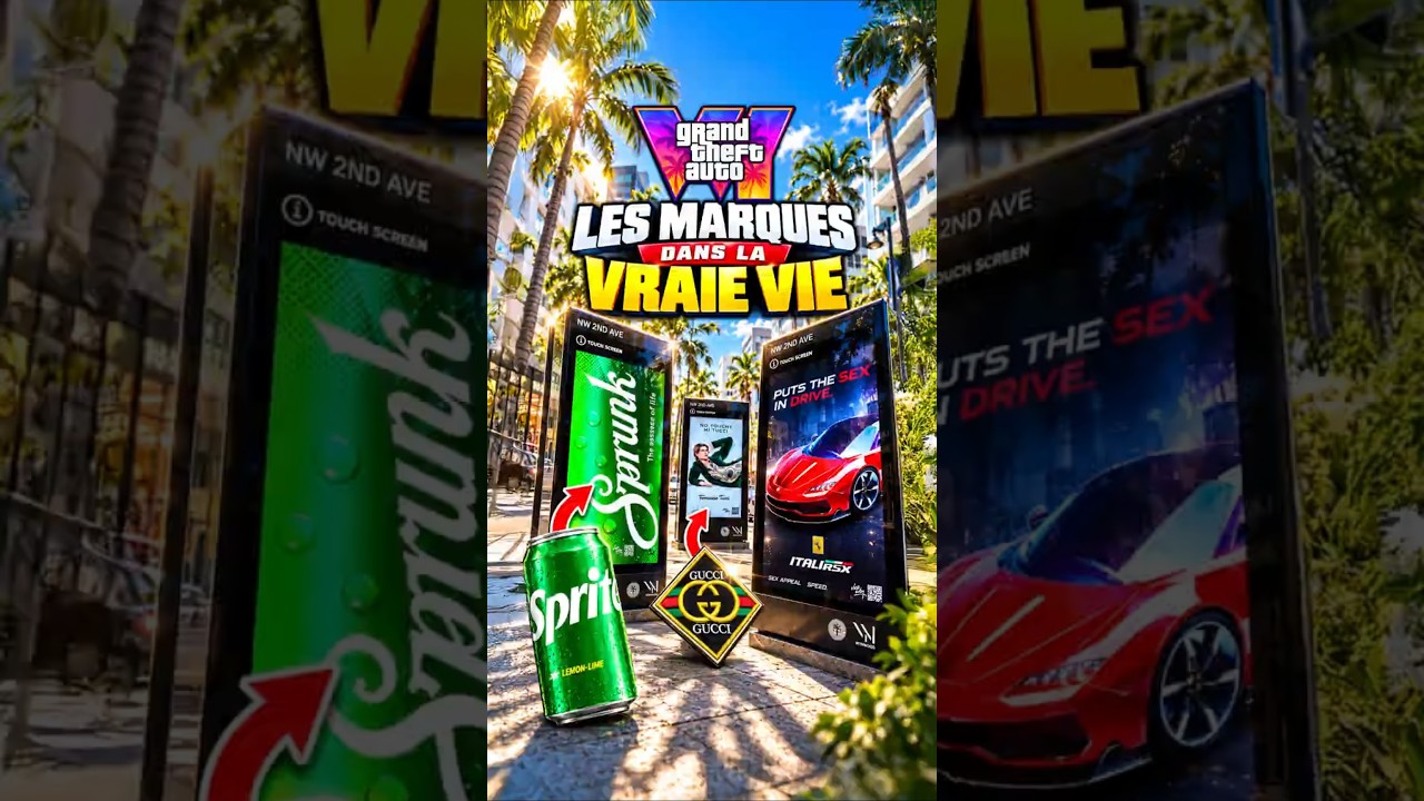 Les Marques fictives de GTA 6 dans LA VRAIE VIE à Miami 😱