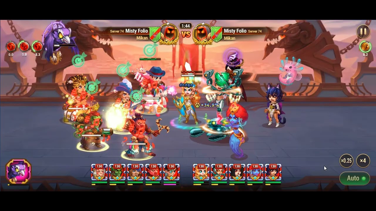 Hero wars- Counter aurora, celeste, archne, amira, lian