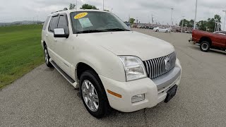 2007 Mercury Mountaineer Premier White | Navigation and Sunroof | 17529A