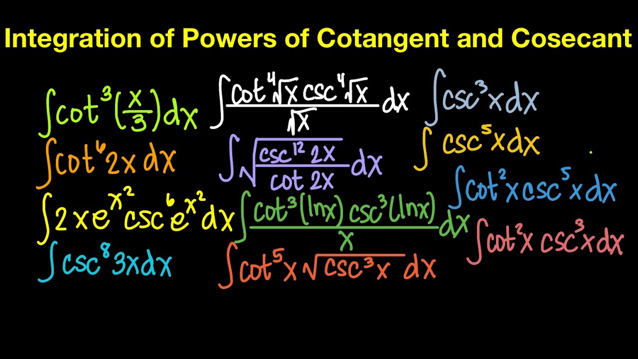 integration-of-powers-of-cotangent-and-cosecant-live-stream-youtube