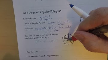 Unit 10.3 Area of Regular Polygons