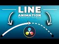 How to animate lines in davinci resolve