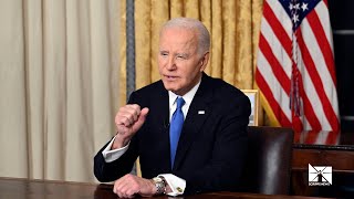President Joe Biden delivers farewell speech: May you be the keeper of the flame.