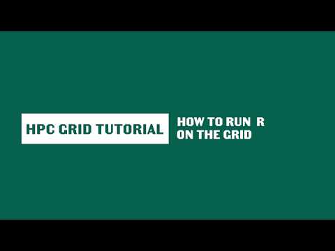 How to Run R on the Grid
