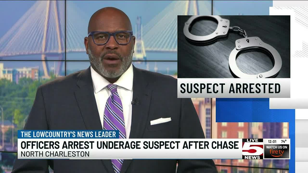VIDEO: North Charleston Police arrest underage robbery suspect after ...