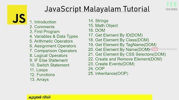 Introduction | JavaScript Malayalam Tutorial | Part 1 of 25 |