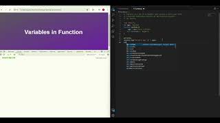 Functions variables