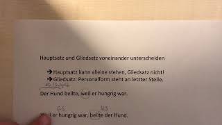 Hauptsatz und Nebensatz: Unterscheidung und einfache Merkmale