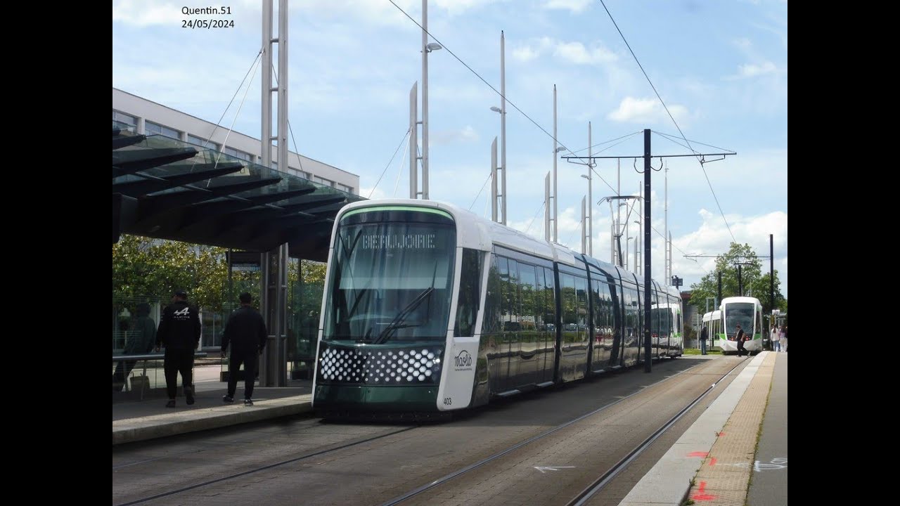 NAOLIB A bord de la rame Citadis X05 n° 403 (ligne 1)
