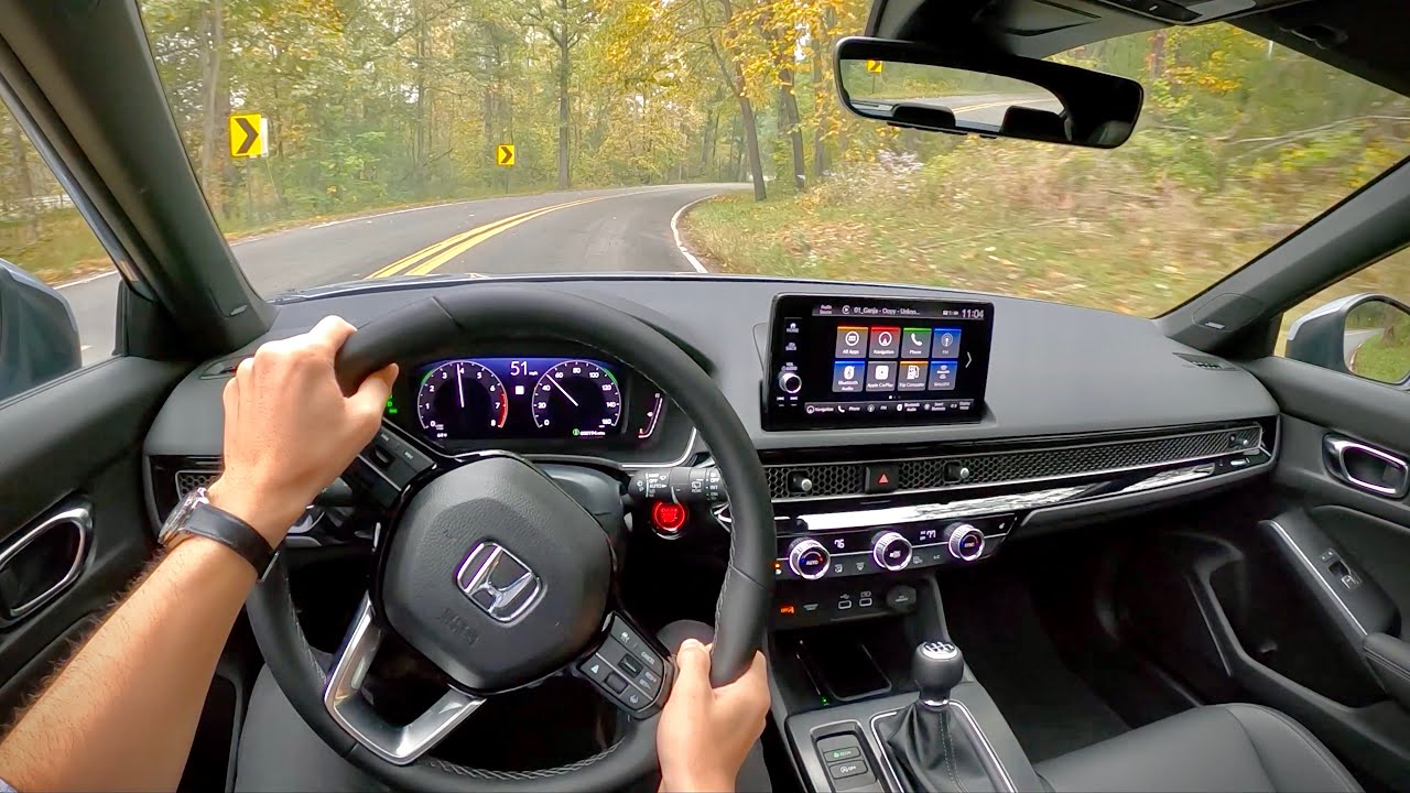 2022 Honda Civic Sport Touring Manual Hatchback - POV Review - YouTube