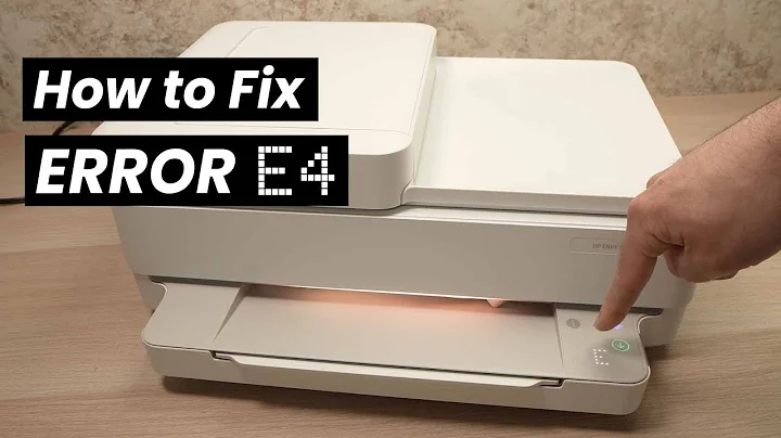 How To Fix ERROR E4 on HP Envy Printer (6000 6020 6050 6055 6055e 6075,6452e , 6455e,)