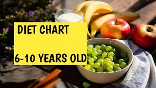 How to plan healthy diet for children || Diet chart for 6 to 9 year old #balanceddietchart screenshot 3