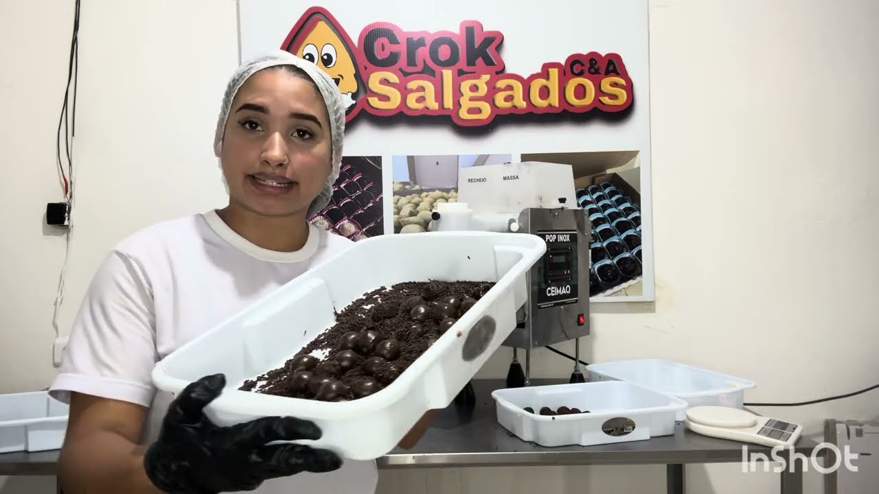 Montando e produzindo brigadeiro 14g na POP INOX | Passo a passo com Crock Salgados