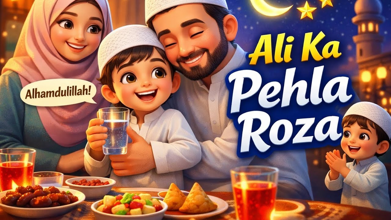 Ali Ka Pehla Roza 🌙 | Pyari Ramadan Story for Kids in Urdu