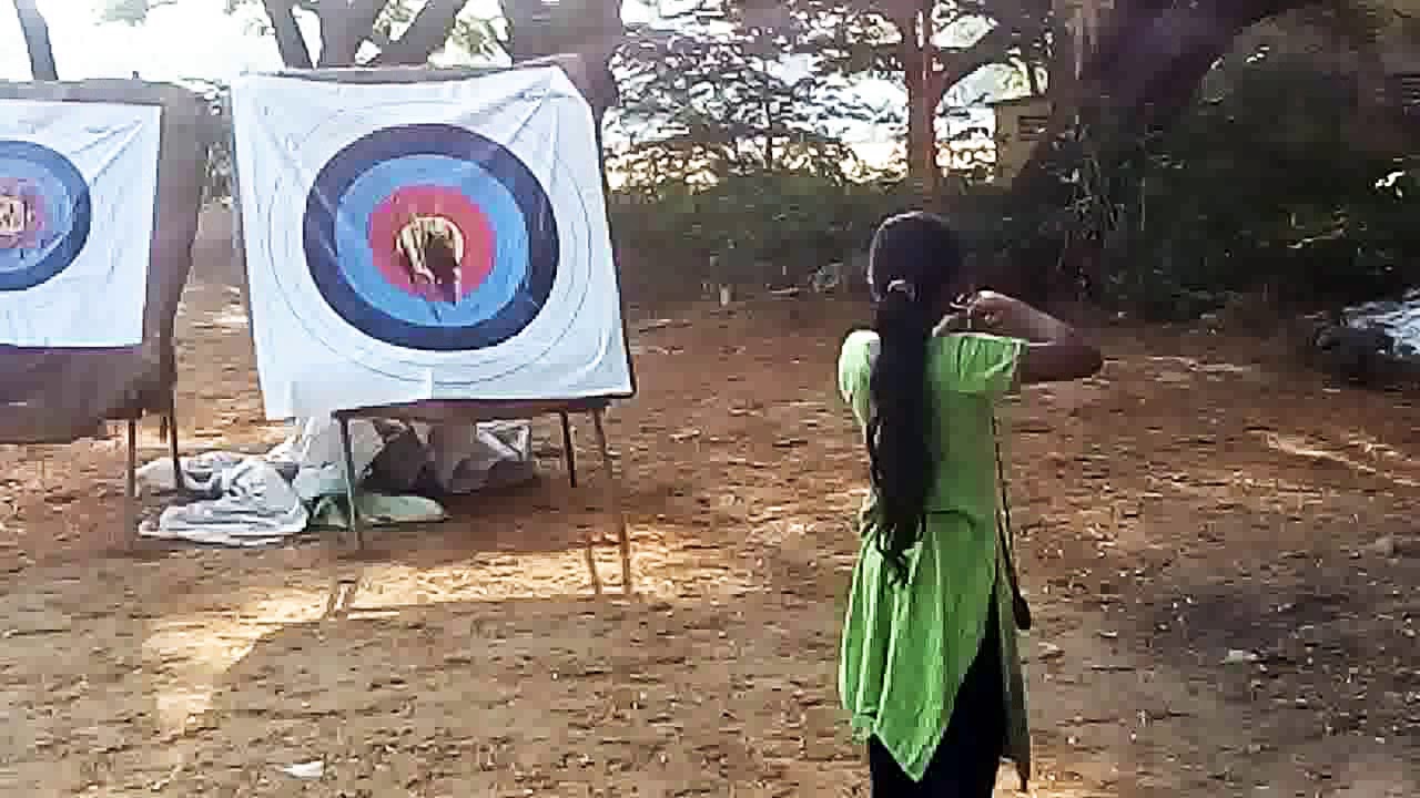 Archery training at YMCA archery academy I Tamil Jayashri YouTube