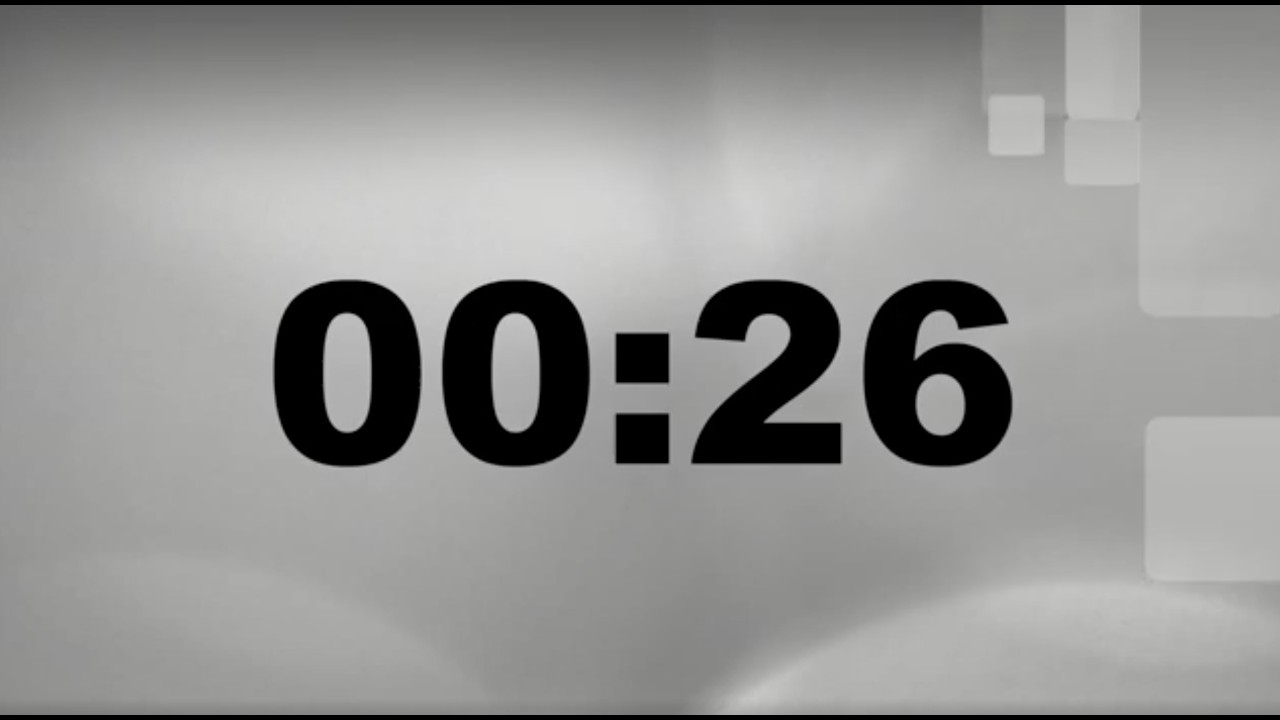 26 Second Timer with Alarm | Simple Countdown (Full Screen) – ClockUnit ...