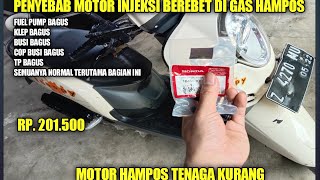 Tips Mengatasi motor scoopy injeksi berebet ,ngempos ,kurang tenaga