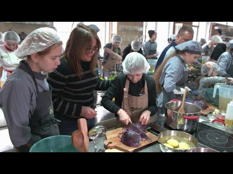 Rachael Filled With Joy Cooking With Children in Ukraine