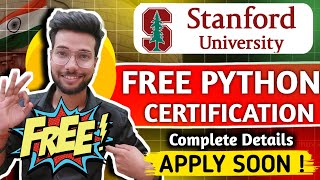 Stanford University Launched Free Python Programming Certification Course | Complete Details